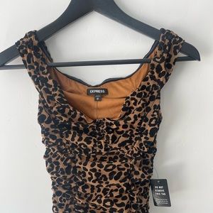 Express XS leopard print dress